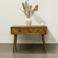 Oak Furnitureland Brushed &Glazed Solid Oak Console Table Parquet Range RRP £389