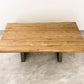 Natural Solid Oak & Metal Legs 8 Seater Living Edge Dining Table, From Oak Furnitureland RRP £999
