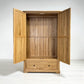 Natural Solid Oak Double Wardrobe Brennan Range From Oak Furnitureland