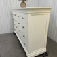 Solid Wood Frame & Warm White Painted 10 Drawer Chest Chantilly