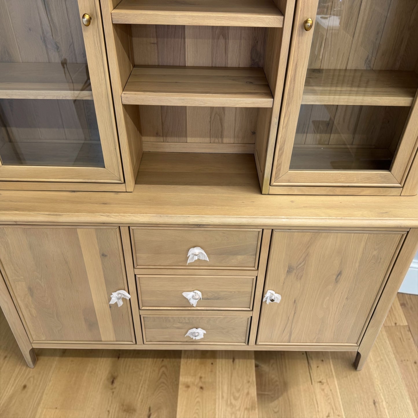 Light Natural Solid Oak Large Dresser, Newton Range From Oak Furnitureland RRP £1599