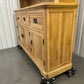 Solid Oak Large Dresser,Traditionally Crafted with solid oak with no veneer, MDF or chipboard used. RRP £1199