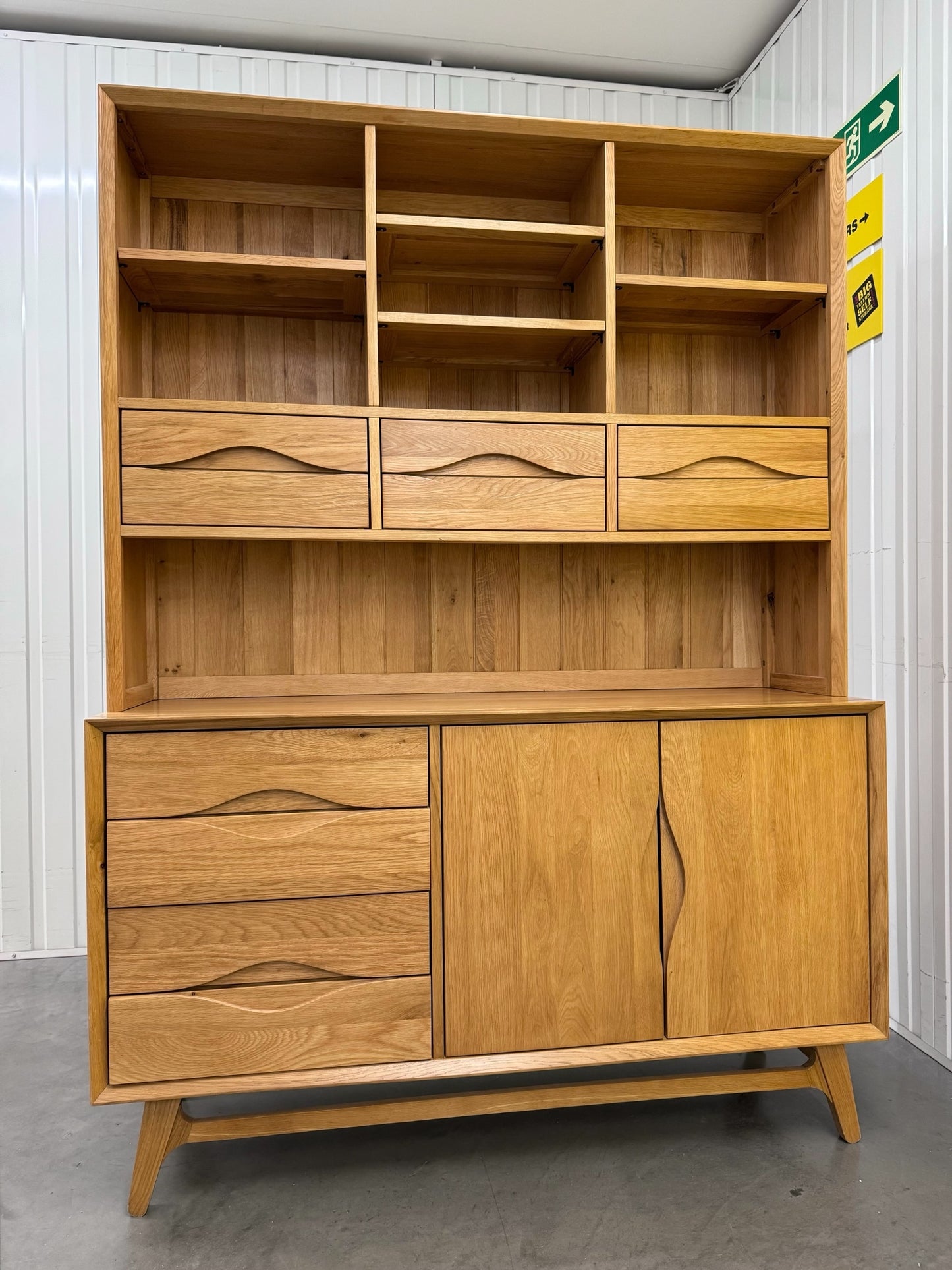 Oak Furnitureland Large Solid Oak Dresser Ellipse Range RRP £1399