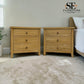 Set of 2 Whitewashed Oak Jumbo Bedside Tables from the Inglesham Range, RRP £700