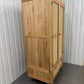 Solid Oak & Rattan Double Wardrobe RRP £1199 (No Veneer, MDF or Chipboard Used)