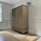 Smoked Solid Oak & Oak Veneer Triple Wardrobe, Bibury Smoked Oak Range, RRP £1799