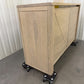 Oak Furnitureland Solid Washed Oak Small Sideboard with Brass Coloured Accent RRP £649