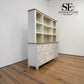 White Wax Finished Oak Top & Solid Wood Frames, Extra Large Dresser, Chester Classic Cream Range, RRP £1549