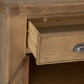 Smoked Oak 4-Door Sideboard with Chunky Oak Tops and Rounded Corners