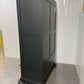 Solid Wood Frame & Dusky Black Painted Double Wardrobe RRP £749