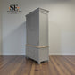Solid Oak Top & Solid Wood Frames Double Larder, Chester Dove Grey RRP £1499