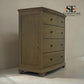 Solid Oak & Oak Veneer 5 Drawer Chest, Winchcombe Smoked Oak Range RRP £899