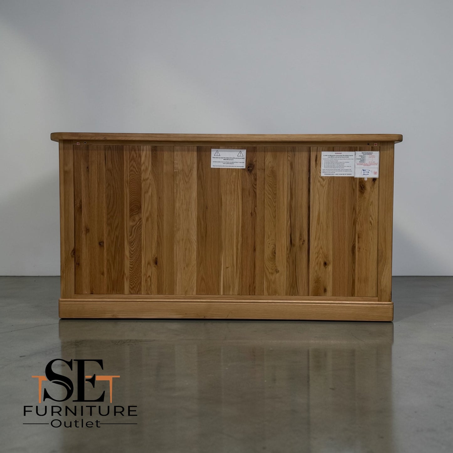 Natural Solid Oak Large Sideboard Brennan Range by Oak Furnitureland, RRP £769