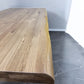 Natural Solid Oak & Metal Legs 8 Seater Living Edge Dining Table, From Oak Furnitureland RRP £999