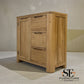 Natural Solid Oak Storage Cabinet Romsey Range, From Oak Furnitureland RRP £499