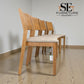 Set of 4 Natural Oak Dining Chairs, Ellison Range from Oak Furnitureland, RRP £200 Each.
