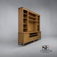 Solid Oak Tops, Frames & Oak Veneer TV & Media Storage Unit, Elkstone Mellow Oak Range £1999