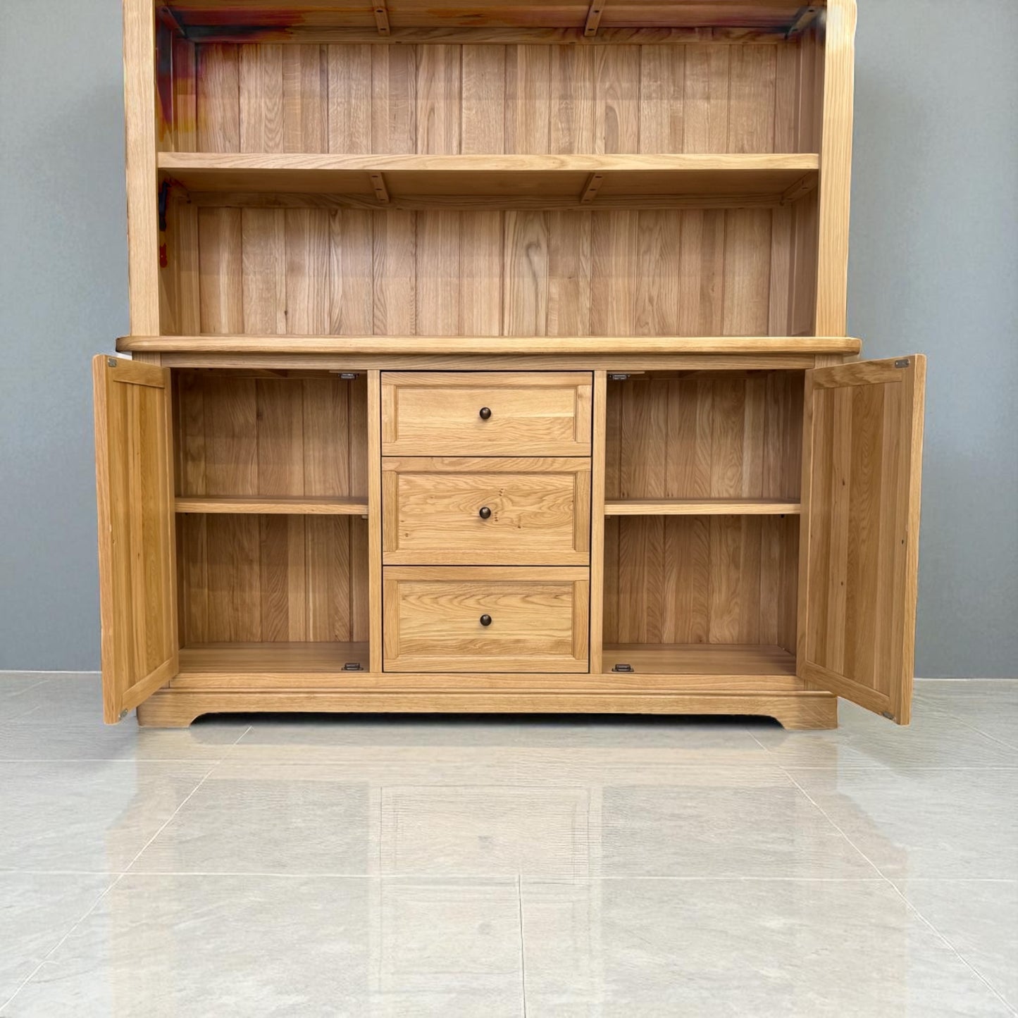 Natural Solid Oak Large Dresser From Oak Furnitureland