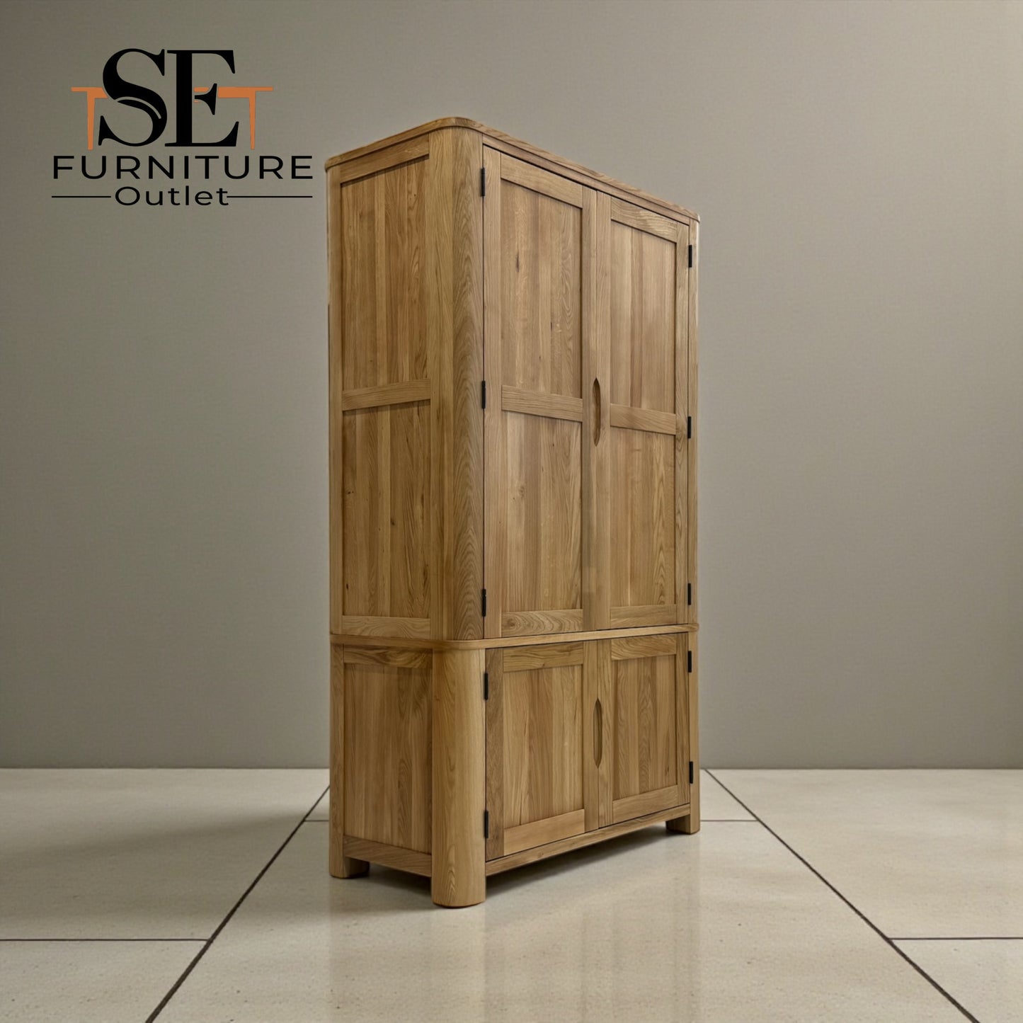 Natural Solid Oak Kitchen Larder Romsey Range From Oak Furnitureland RRP £1399