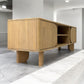 Solid walnut coffee table with storage shelf – SE Furniture Outlet