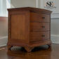 Solid Oak & Oak Veneer Wide Bedside Table from the Winchcombe Dark Oak Range, RRP £499