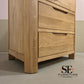 Natural Solid Oak Tallboy Romsey Range From Oak Furnitureland RRP £499