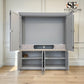 Oak & Solid Wood Frames Dove Grey Painted Hideaway Media Unit RRP £1900
