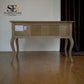 Grey-toned Limewashed Finish Solid Oak & High-Quality Oak Veneer Dressing Table, Camille Range RRP £799