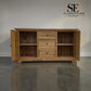 Natural Solid Oak Large Sideboard Brennan Range by Oak Furnitureland, RRP £769