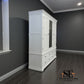 Solid Wood Frames & Warm White Painted Chantilly Grand Triple Wardrobe RRP £1899