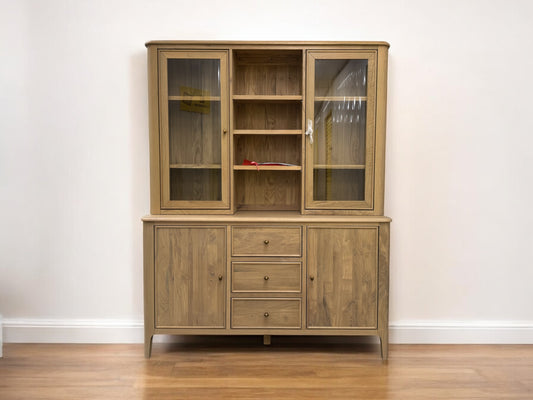 Oak Furnitureland Light Natural Solid Oak Large Dresser Newton Range RRP £1499