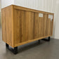 Oak Furnitureland Natural Solid Oak & Metal 6 Drawer Chest, MAINE Range RRP £699