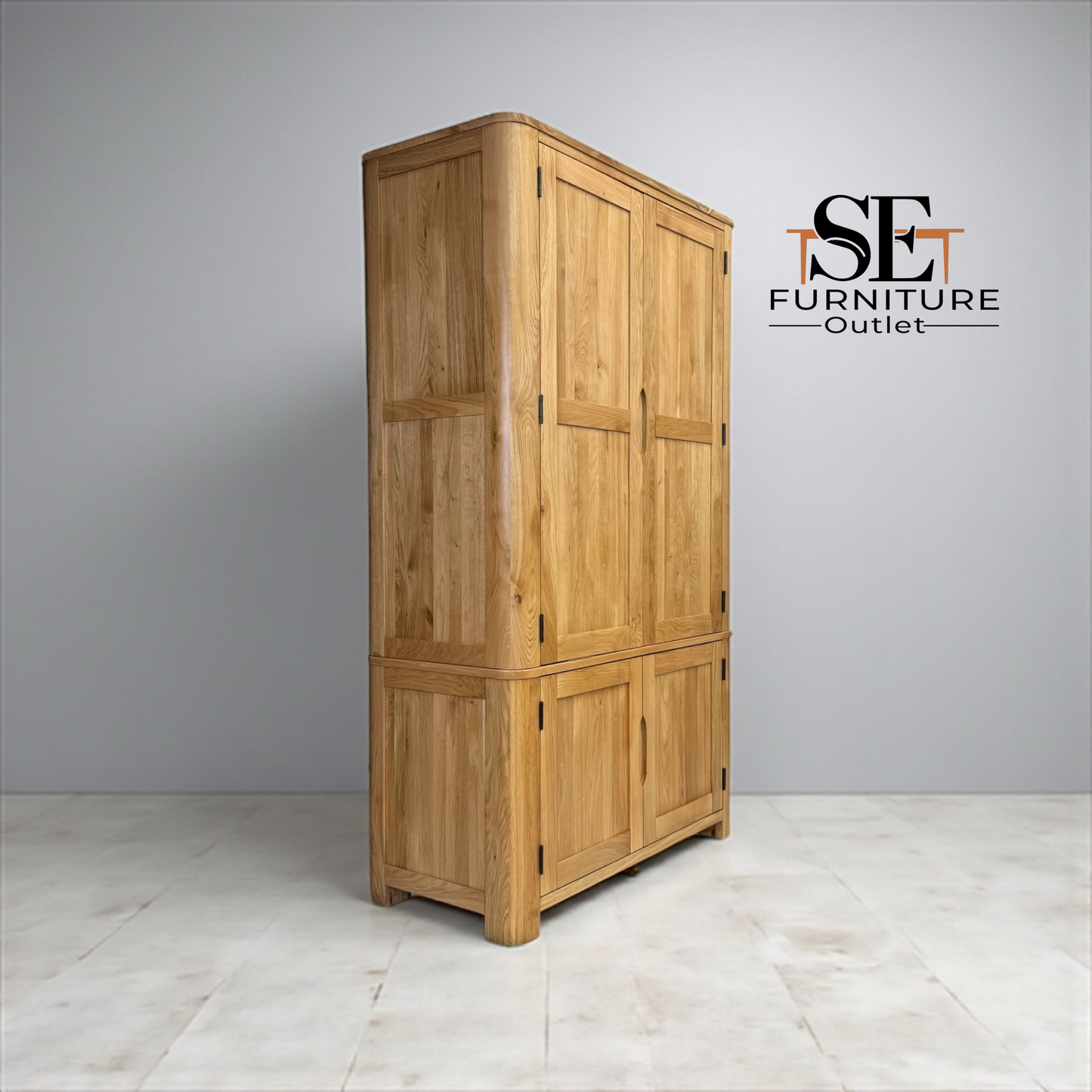 Natural Oak Kitchen Larder Romsey Range From Oak Furnitureland RRP £1399