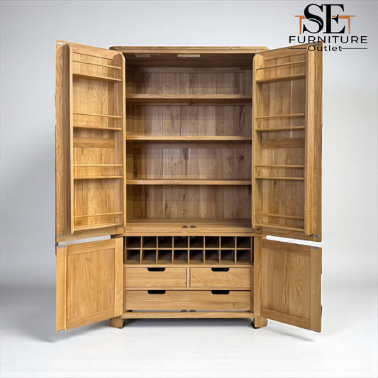 Natural Oak Kitchen Larder Romsey Range From Oak Furnitureland RRP £1399