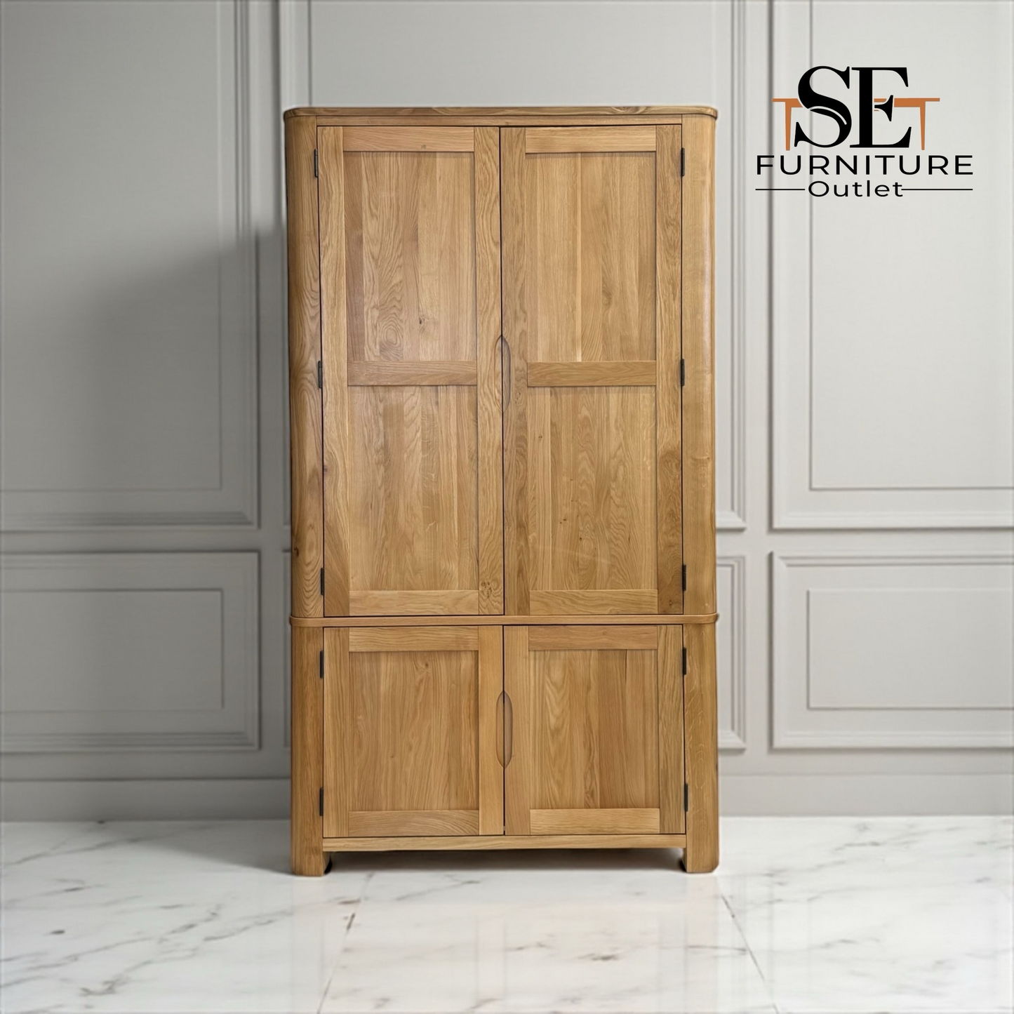 Natural Oak Kitchen Larder Romsey Range From Oak Furnitureland RRP £1399