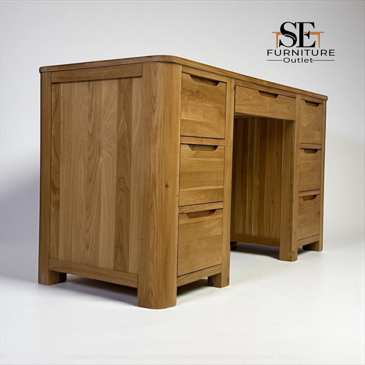 Natural Solid Oak Desk Romsey Range From Oak Furnitureland RRP £649