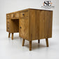 Brushed & Glazed Solid Oak Desk Parquet Range From Oak Furnitureland RRP £649