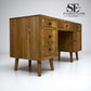 Brushed & Glazed Solid Oak Desk Parquet Range From Oak Furnitureland RRP £649