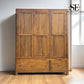 Natural Solid Mango Wood Triple Wardrobe Noah Range From Oak Furnitureland RRP £1699