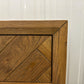 Oak Furnitureland Brushed & Glazed Solid Oak 2 Drawer Bedside Table Parquet RRP £458