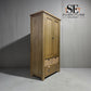 Solid Smoked Oak Double Larder with  Storage Baskets RRP £1199