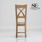 Set of 6 Cross Back Natural Oak Dining Chairs, From Oak Furnitureland RRP £200 Each