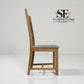 Set of 6 Cross Back Natural Oak Dining Chairs, From Oak Furnitureland RRP £200 Each