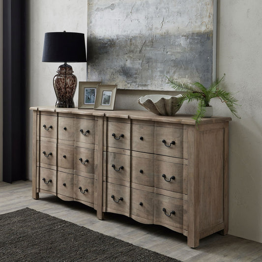 COPGROVE COLLECTION 6 DRAWER  SOLID WOOD FRENCH STYLE CHEST