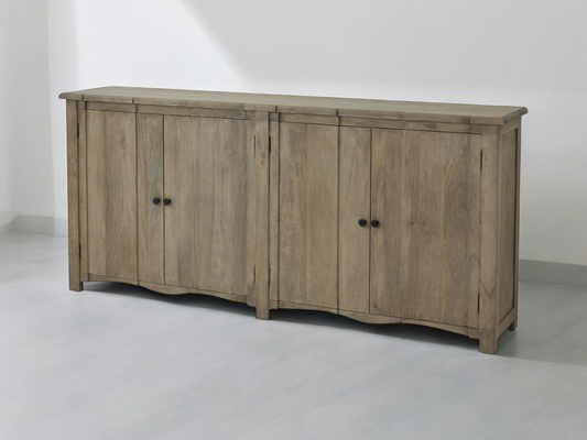 COPGROVE COLLECTION 4 DOOR  SOLID WOOD FRENCH STYLE SIDEBOARD