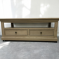 OAK FURNITURELAND WEATHERED OAK 2 DRAWER COFFEE TABLE BURLEIGH RANGE RRP £479