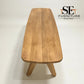Natural Solid Oak Dining Bench Bentley Range From Oak Furnitureland RRP £500