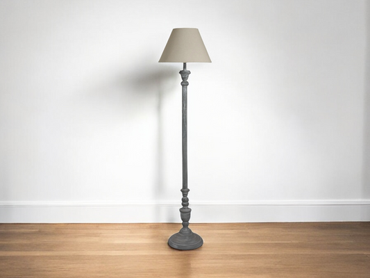 ITHACA HANDCRAFTED WOODEN FLOOR LAMP