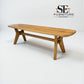 Natural Solid Oak Dining Bench Bentley Range From Oak Furnitureland RRP £500