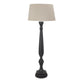 DELANEY GREY DROPLET FLOOR LAMP WITH LINEN SHADE